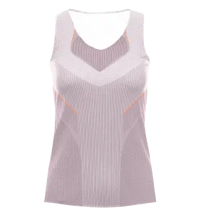196053-510 | PLEATED V-NECK TANK | PLUM