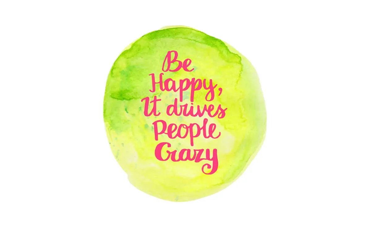Be Happy Quote | Canvas Wall Art Print