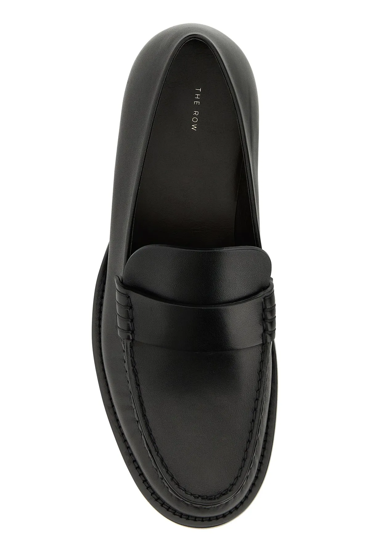 Black leather Novus loafers