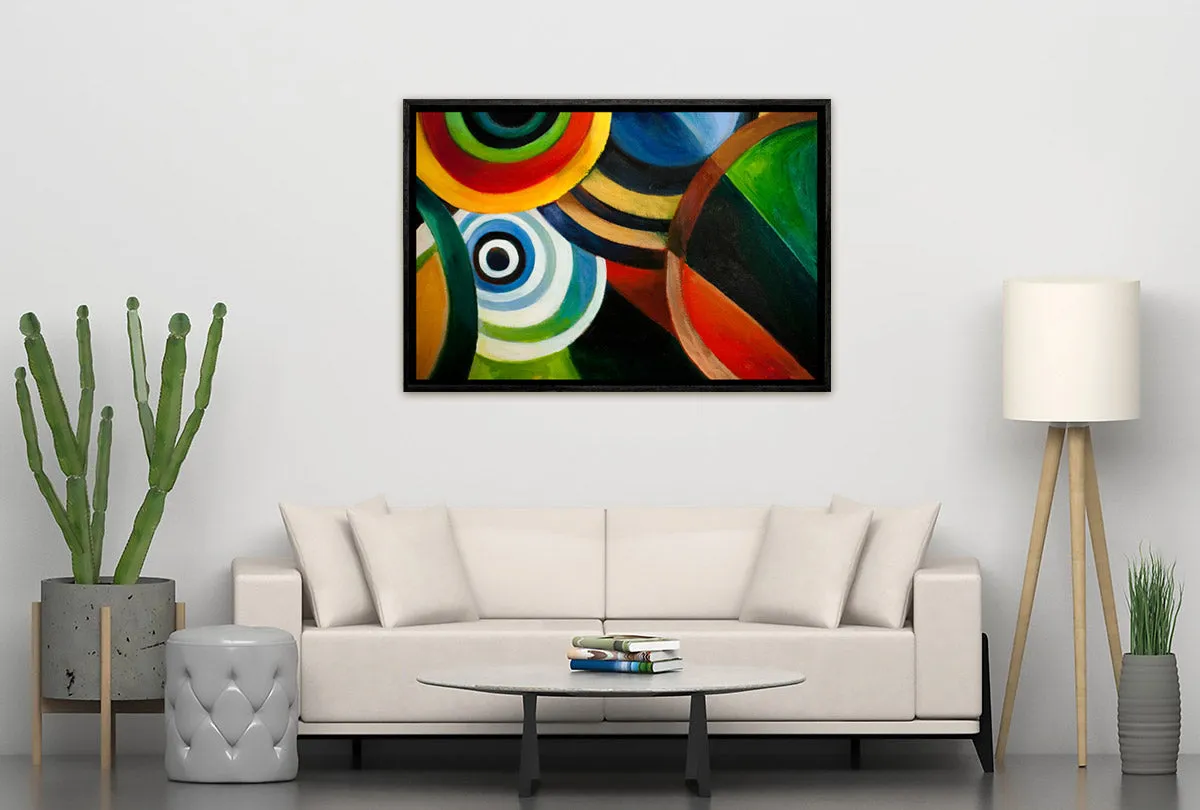Bright Circles Abstract | Canvas Wall Art Print
