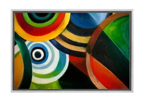 Bright Circles Abstract | Canvas Wall Art Print