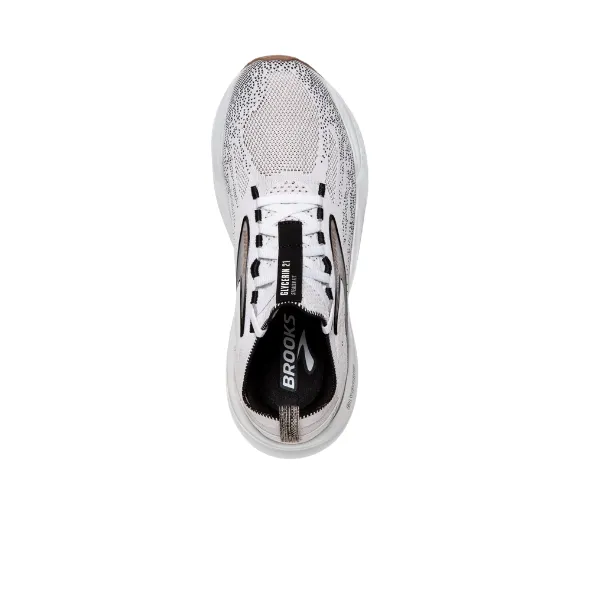 Womens White/Black Brooks Glycerin StealthFit 21 - Optimal Performance Running Shoes