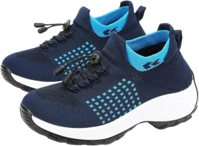 Comfort Wear Orthowear Shoes for Women,Orthopedic Walking Sock Sneakers Breathable Comfortable Plantar Fasciitis Mesh Non Slip-On Air Cushion Running Sneakers Comfort Athletic Shoe