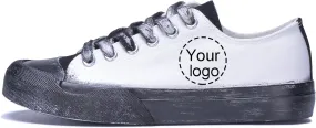 Custom Canvas Shoes Men Fashion Sneakers Personalized Design Patterns Printing Shoes with Photo Name Unisex White Sneakers Customized Cosplay Low Top Shoes