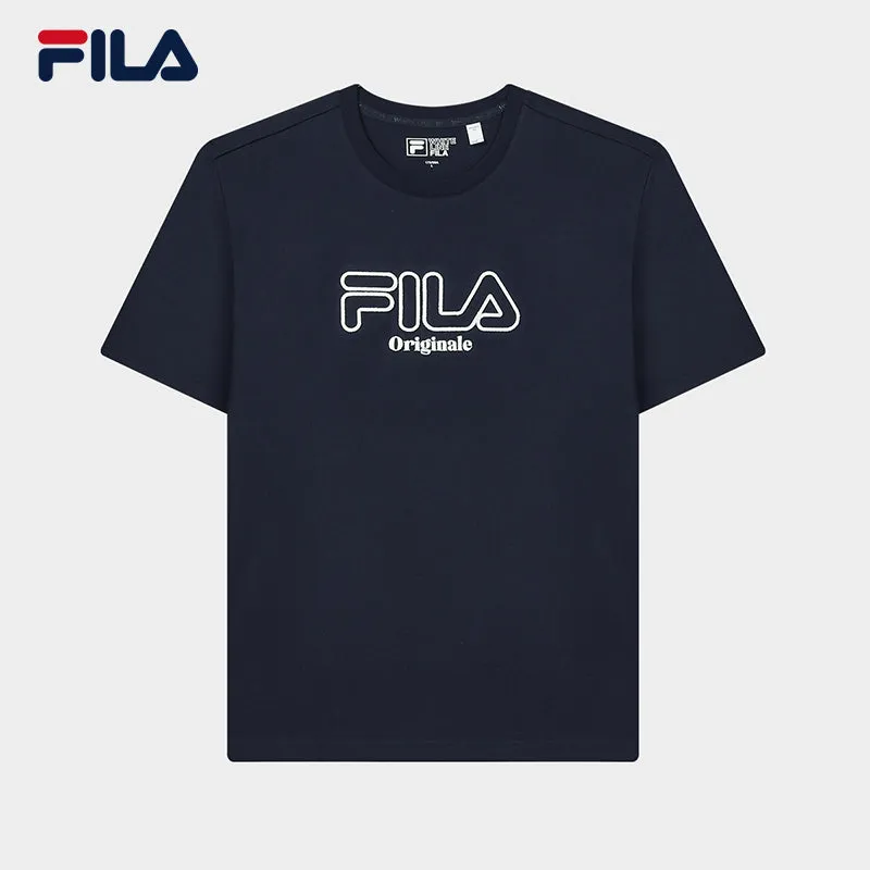 FILA CORE LIFESTYLE ORIGINALE FRENCH TENNIS CLUB Men Short Sleeve T-shirt (Dark Blue)