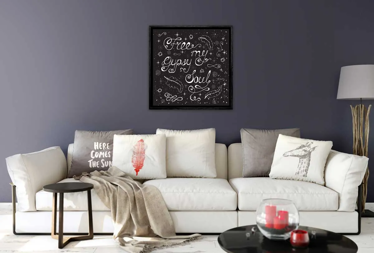 Free my Gypsy Soul | Canvas Wall Art Print