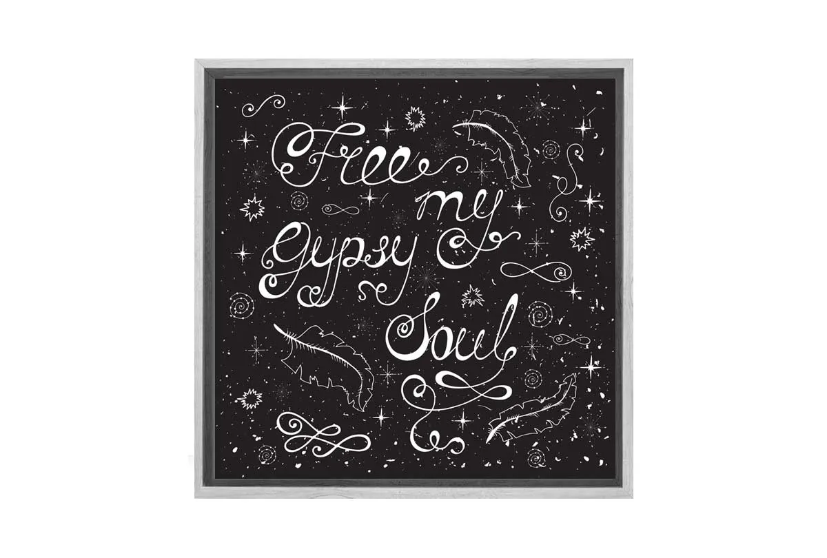 Free my Gypsy Soul | Canvas Wall Art Print