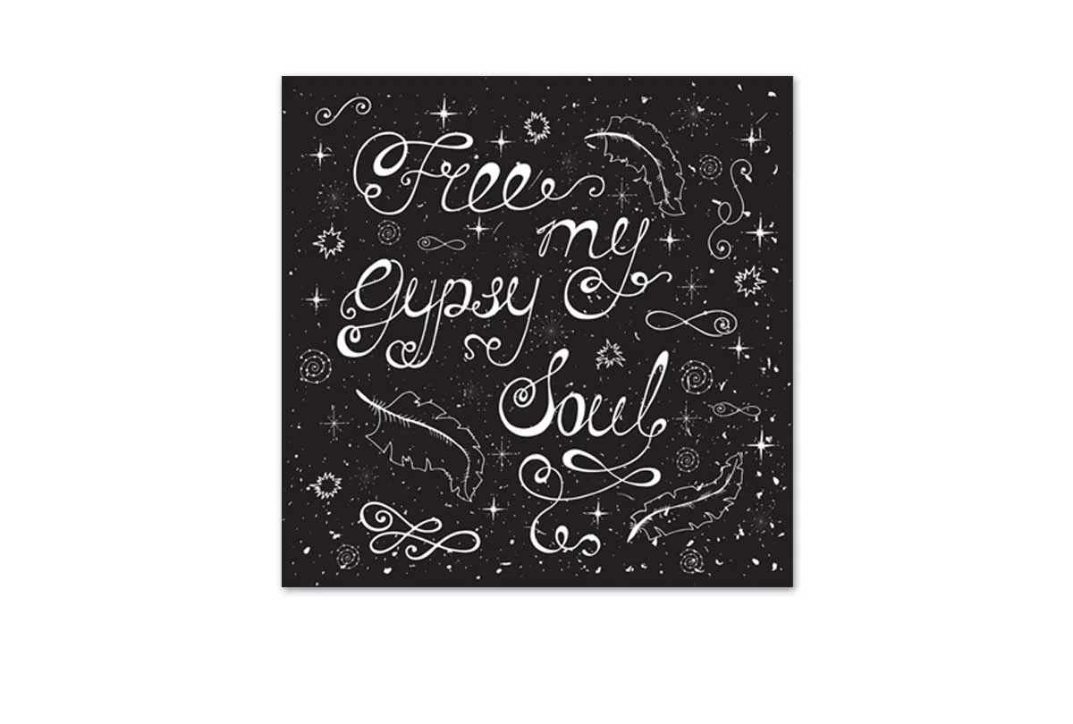 Free my Gypsy Soul | Canvas Wall Art Print