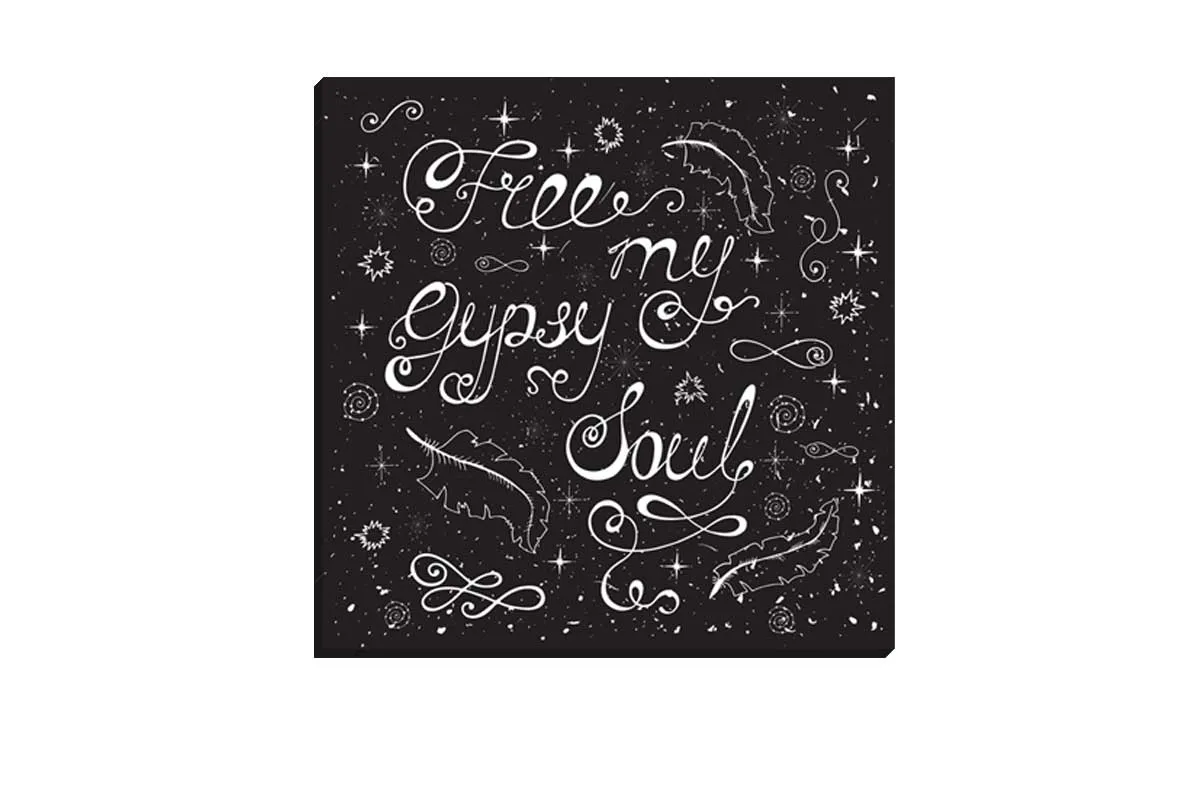 Free my Gypsy Soul | Canvas Wall Art Print