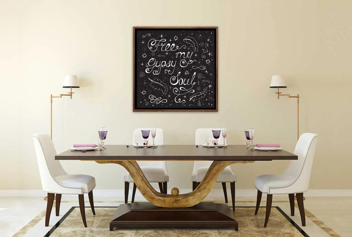 Free my Gypsy Soul | Canvas Wall Art Print