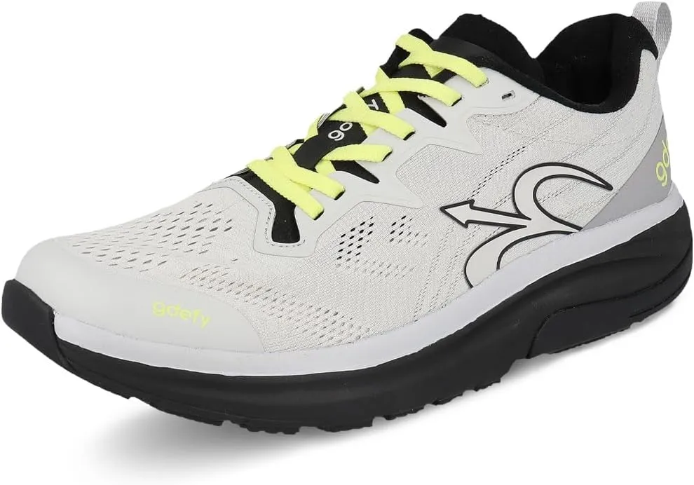 G-DEFY Lauff Men’s Supportive Running Shoe | VersoShock Technology for Pain Associated with Prolonged Standing or Walking | Arch Support | Diabetic Shoes | Wide Shoes | Free Custom Orthotic