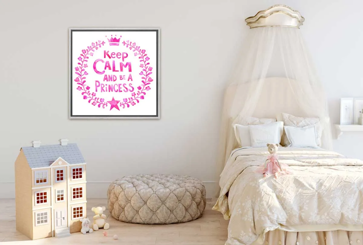 Keep Calm Princess | Kids Wall Art Print