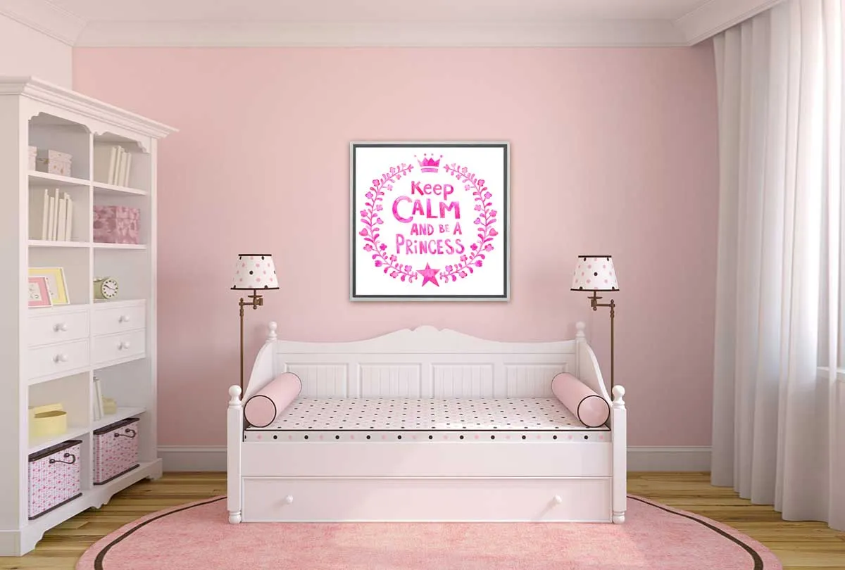 Keep Calm Princess | Kids Wall Art Print