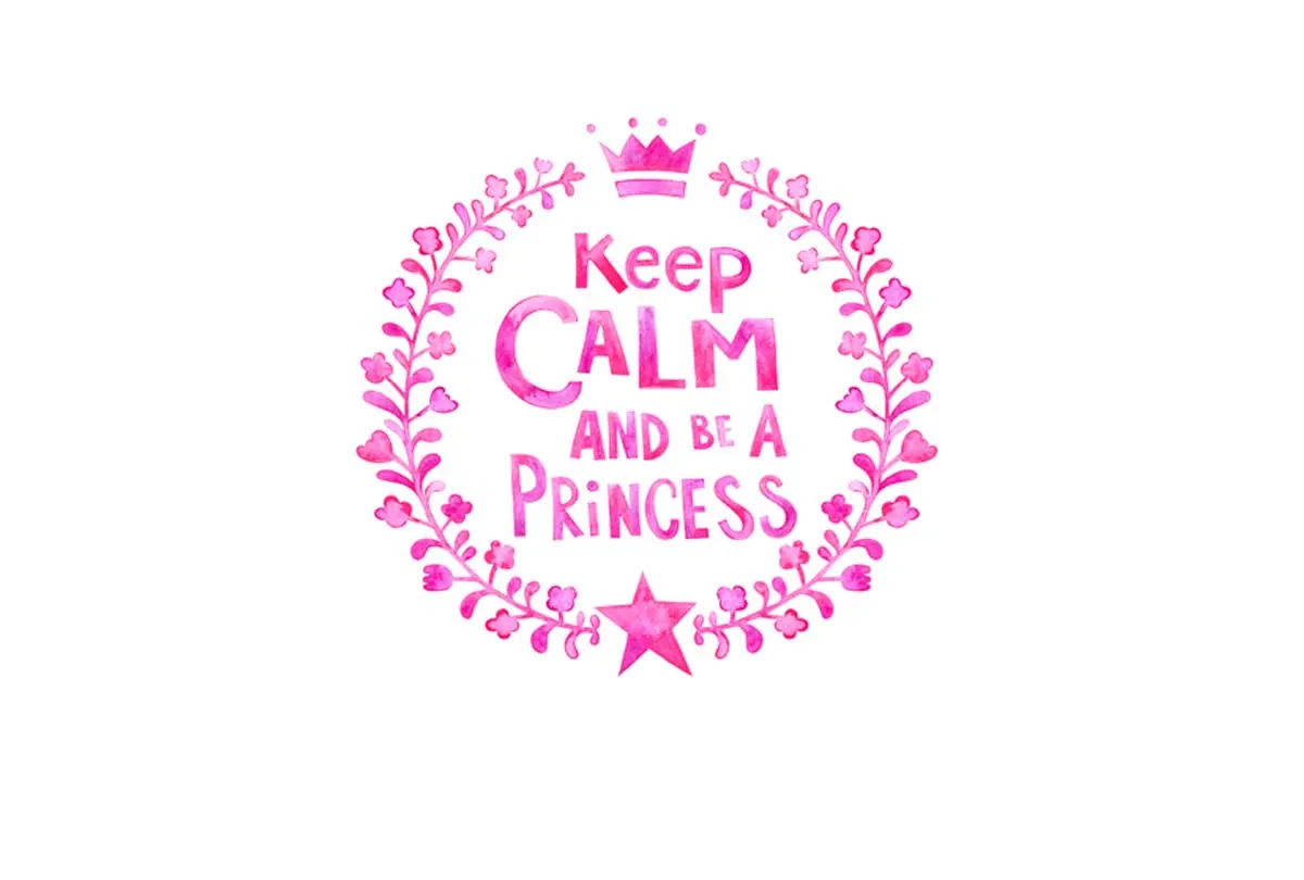 Keep Calm Princess | Kids Wall Art Print