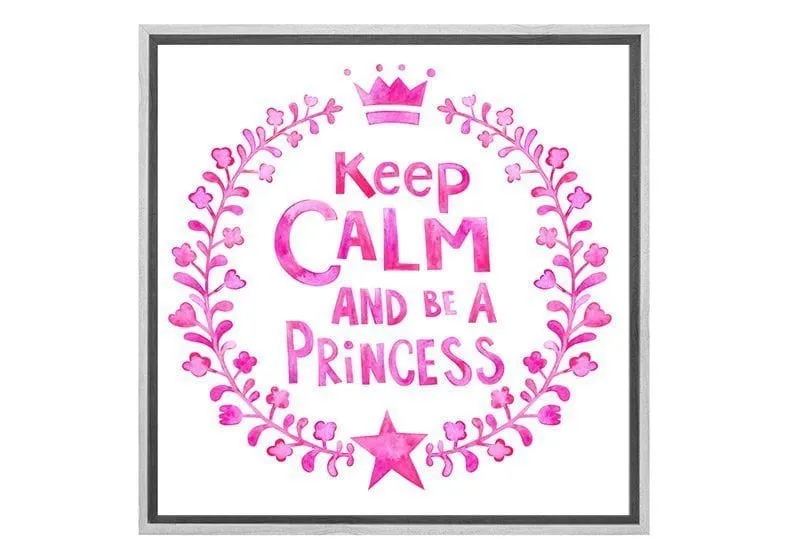 Keep Calm Princess | Kids Wall Art Print