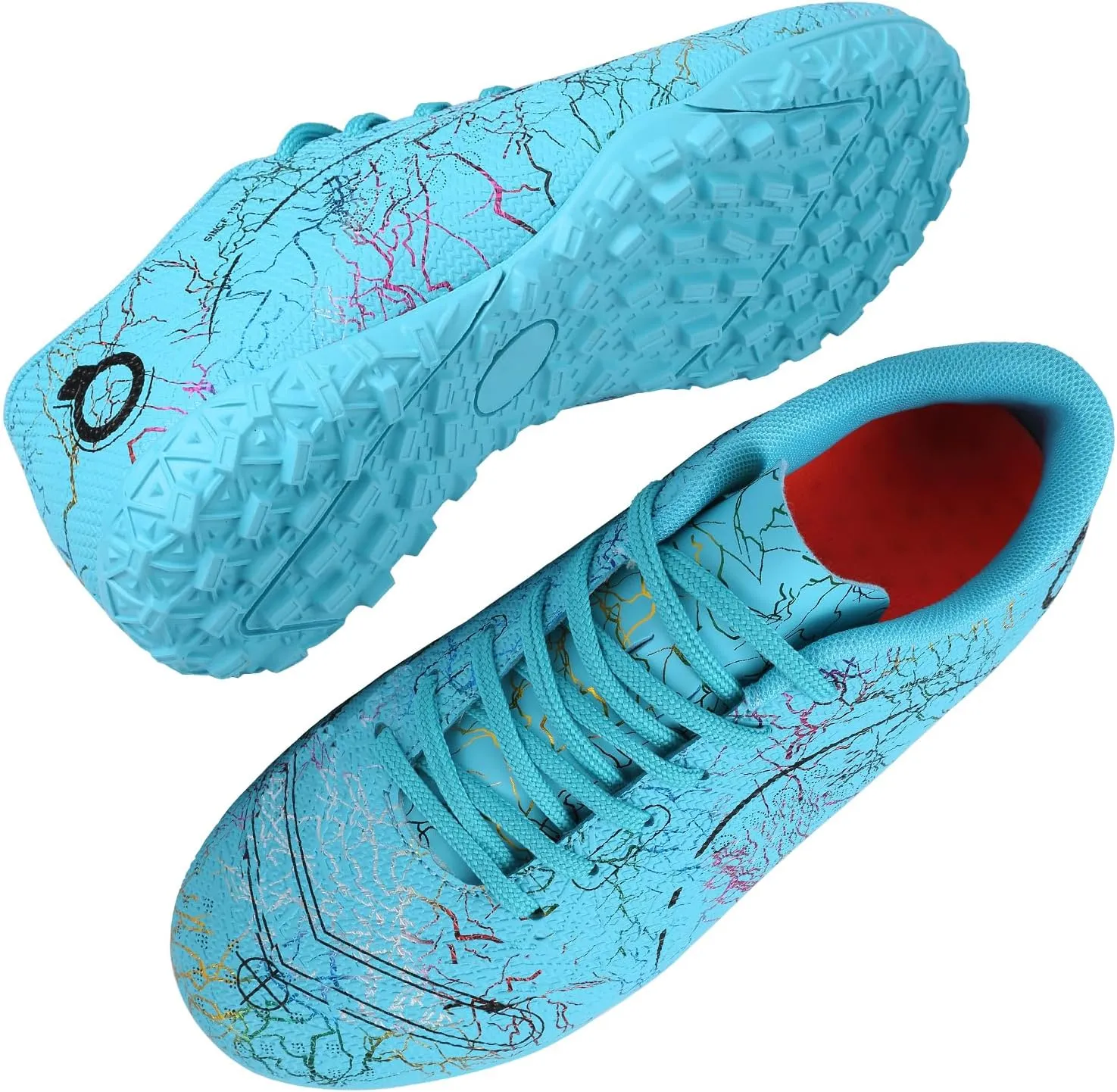 Kids Soccer Boys Girls Turf Soccer Shoes Indoor Outdoor Soccer Youth Trainning Shoes Breathable Casual Athletic Football Shoes