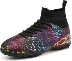 Kids Soccer Boys Girls Turf Soccer Shoes Indoor Outdoor Soccer Youth Trainning Shoes Breathable Casual Athletic Football Shoes