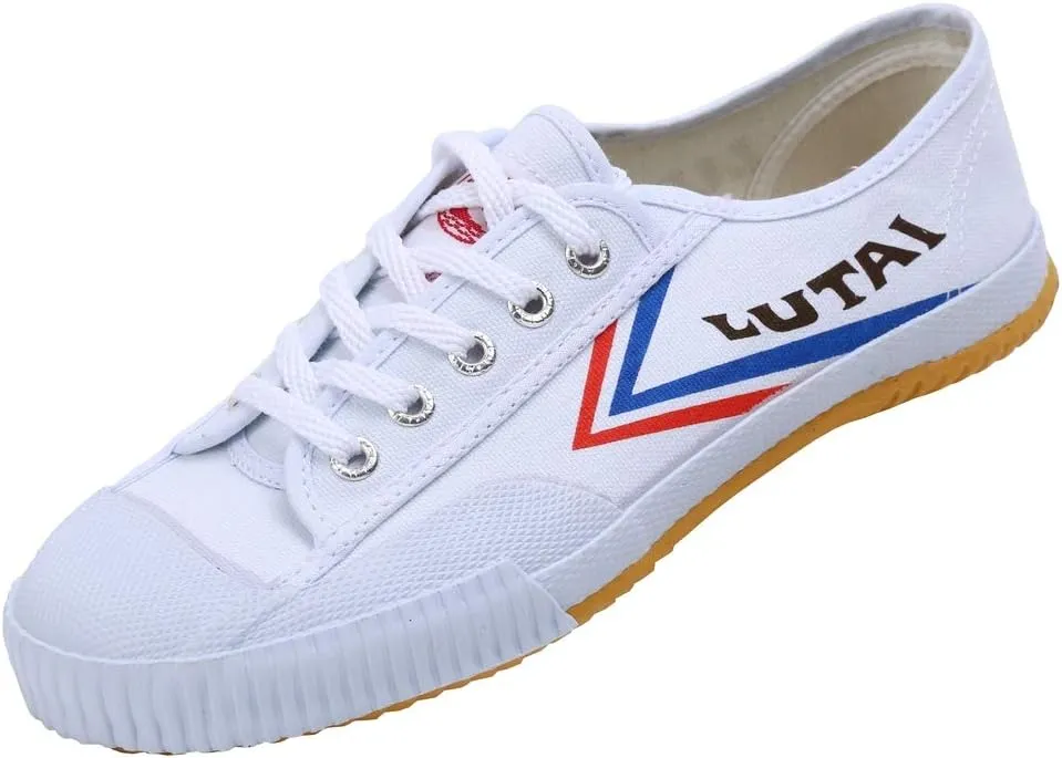 Kungfu Martial Arts Shoes Training Sneakers Lightweight Breathable Shoes for Men and Women, Fit Foot Length 7.28"" White