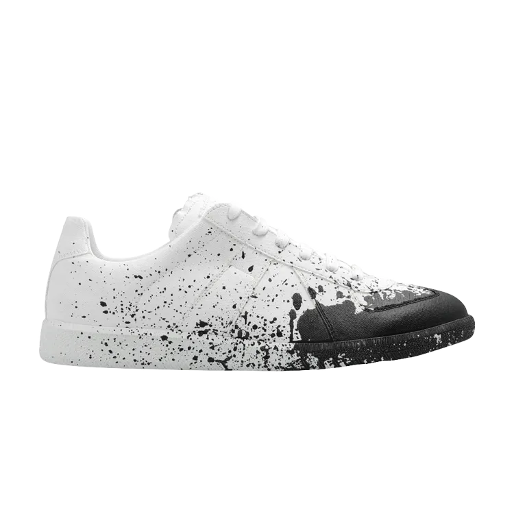 Maison Margiela Replica 'Paint Splatter - White Black' sneakers, white