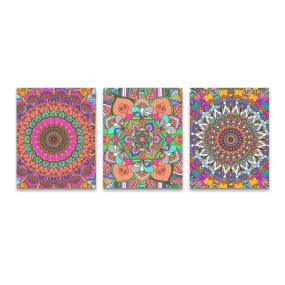 Mandala Art Design Canvas Prints - Set of 3