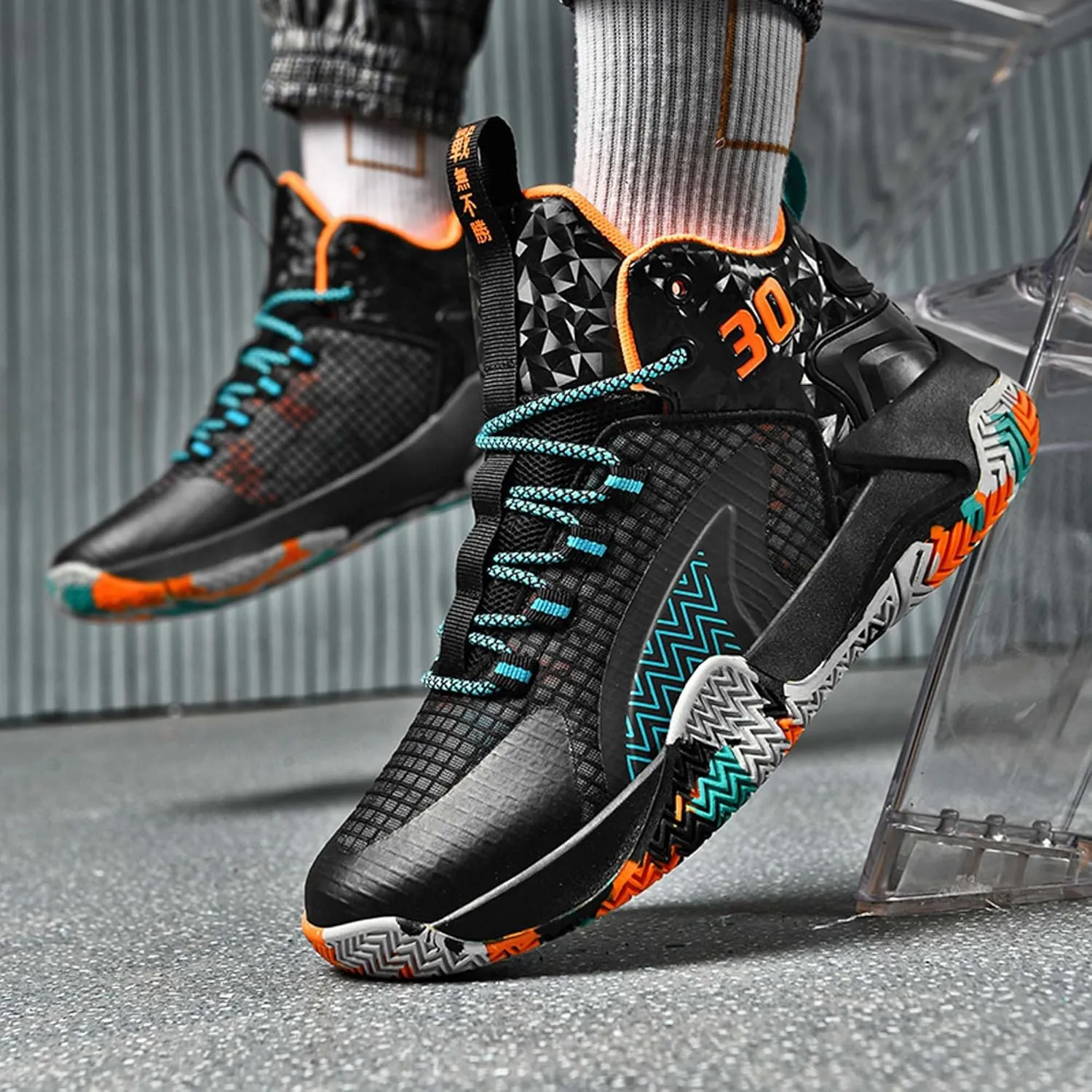 Mens and Womens White Basketball Sneakers Mid Top Lace Up Running Shoes Wear Resistant and Durable Outdoor Travel Shoes Comfortable and Breathable Casual Sneakers Skateboarding Shoes