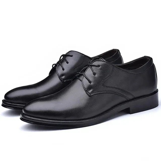 Men's Classic Vegan Leather Formal Shoes with Laces | Eco-Friendly Materials for Formal Occasions