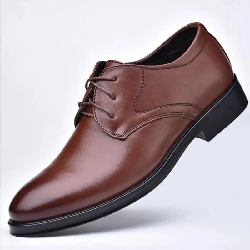 Men's Classic Vegan Leather Formal Shoes with Laces | Eco-Friendly Materials for Formal Occasions