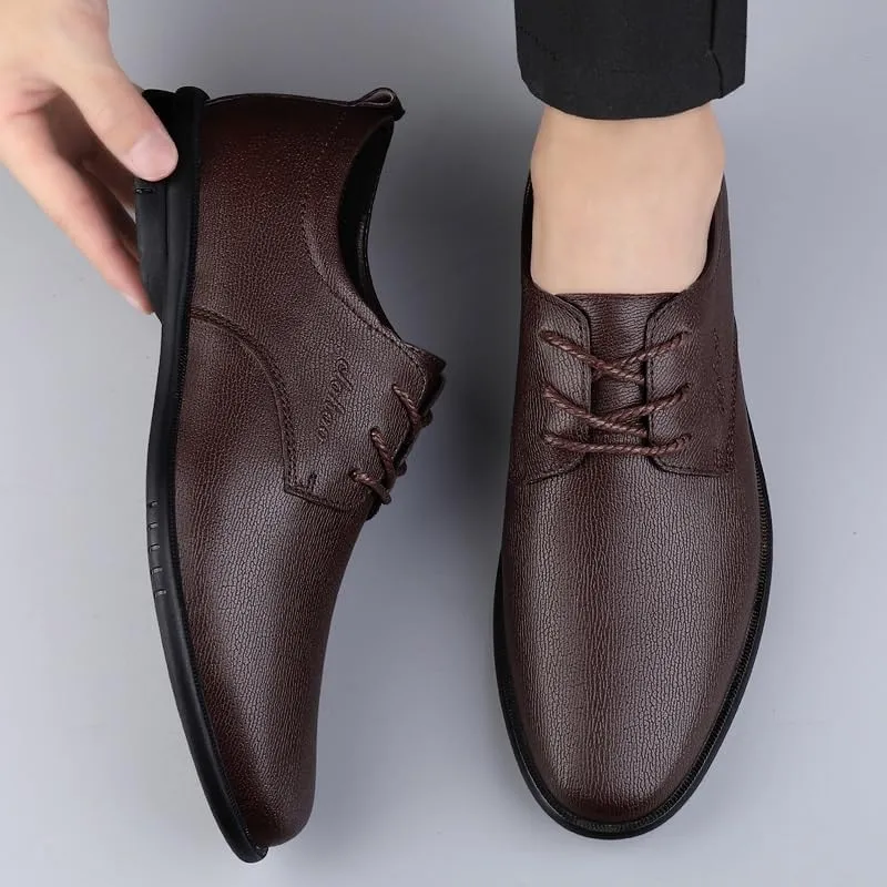 Men's Dress Shoes Genuine Leather Tuxedo Shoes for Men Formal Business Casual Oxford Shoes