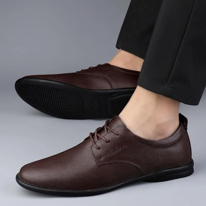 Men's Dress Shoes Genuine Leather Tuxedo Shoes for Men Formal Business Casual Oxford Shoes