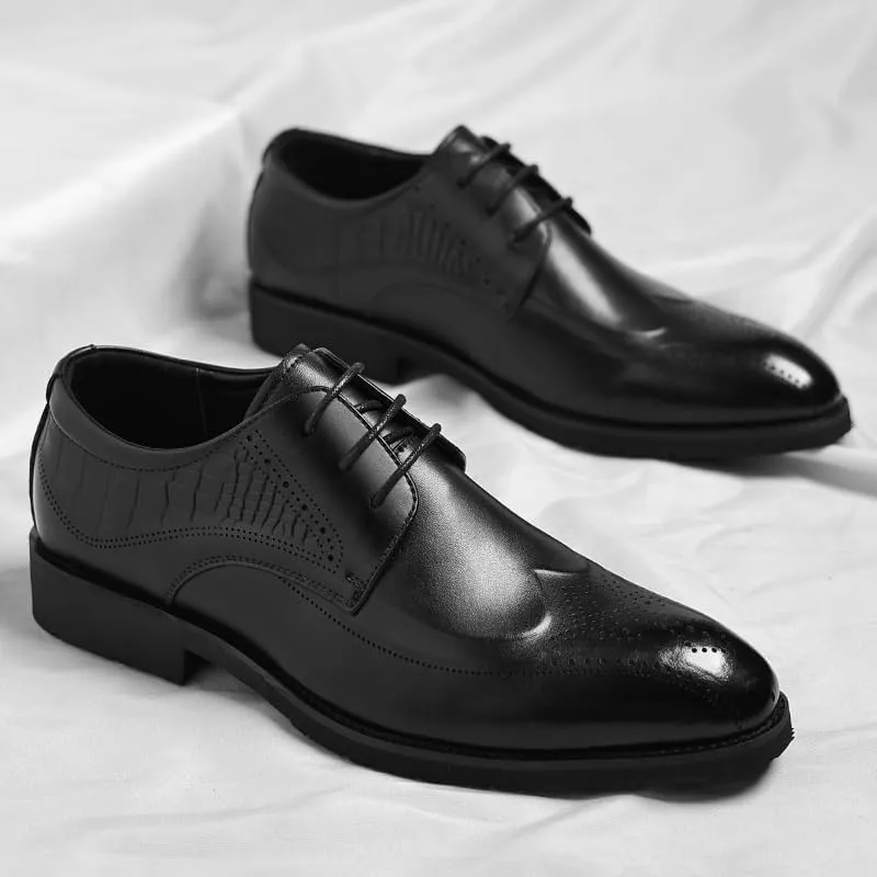 Mens Dress Shoes Office Fashion Leather Oxford Shoes