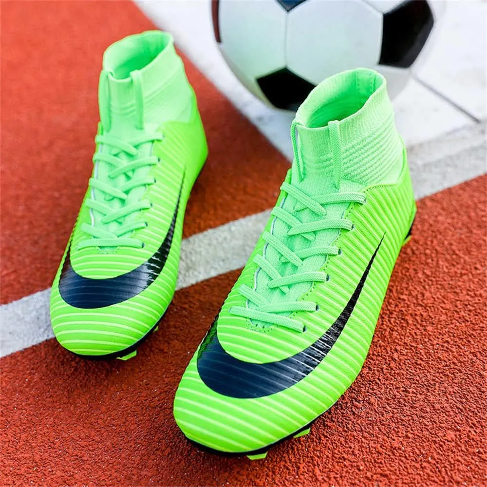 Men's Football Boots Spikes High Top Unisex Outdoor/Indoor Training Sneakers - Lawn Outdoor Youth Football Boots