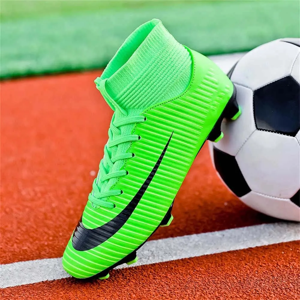 Men's Football Boots Spikes High Top Unisex Outdoor/Indoor Training Sneakers - Lawn Outdoor Youth Football Boots