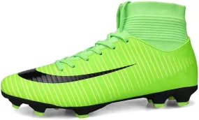 Men's Football Boots Spikes High Top Unisex Outdoor/Indoor Training Sneakers - Lawn Outdoor Youth Football Boots