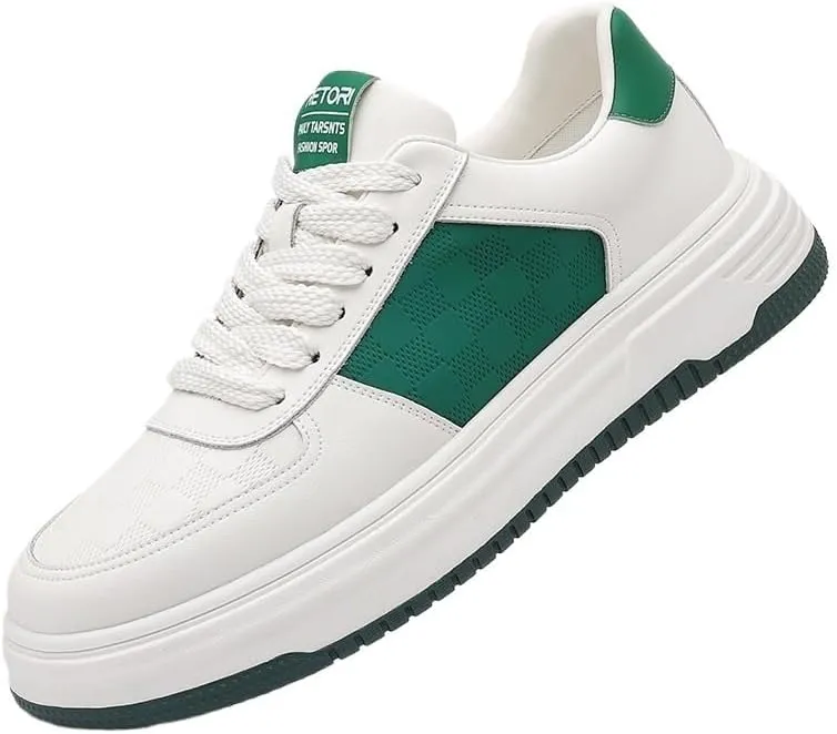 Men's Oxford Dress Sneakers Casual Leather Dress Shoes More Classy Comfortable Breathable Durable