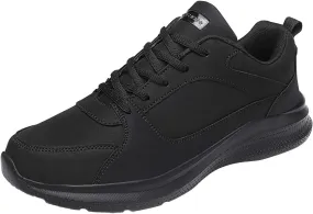 Mens Shoes Casual Fashion Large Size Leather Solid Color Lace Up Casual Shoes Running Big Sneaker Slippers Men
