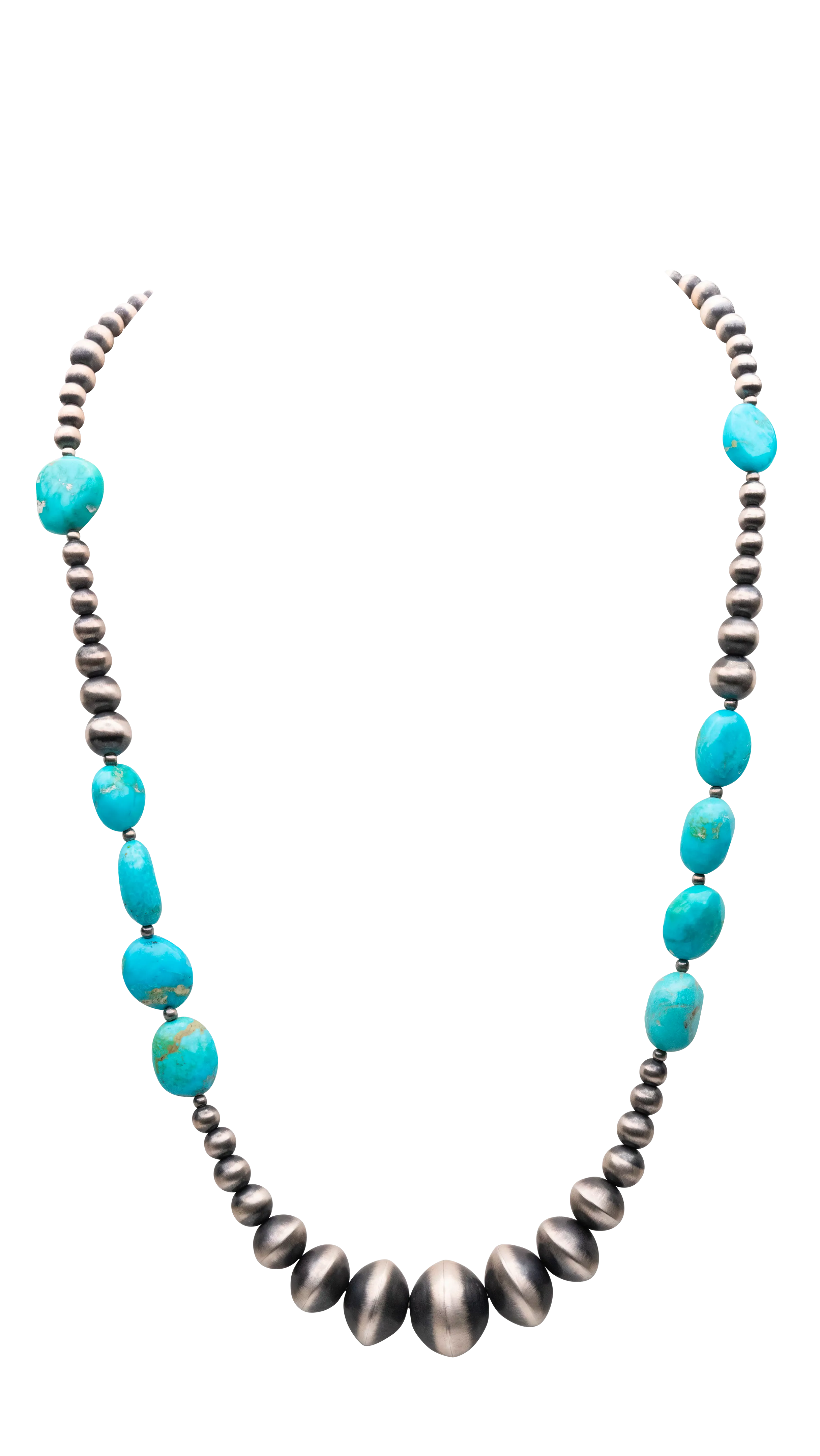 Navajo Pearl with Sonoran Turquoise Necklace | Rose Martin