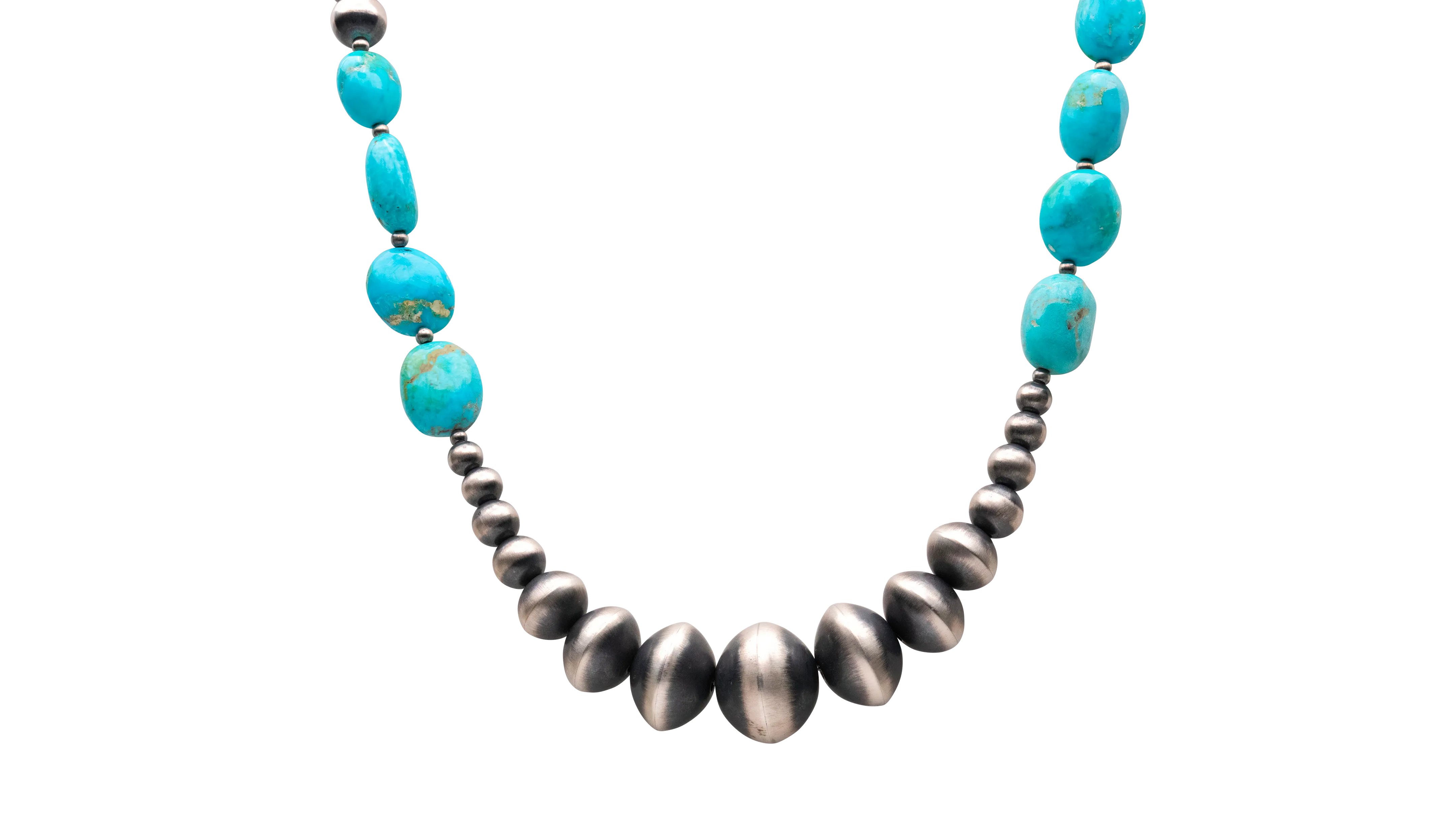 Navajo Pearl with Sonoran Turquoise Necklace | Rose Martin