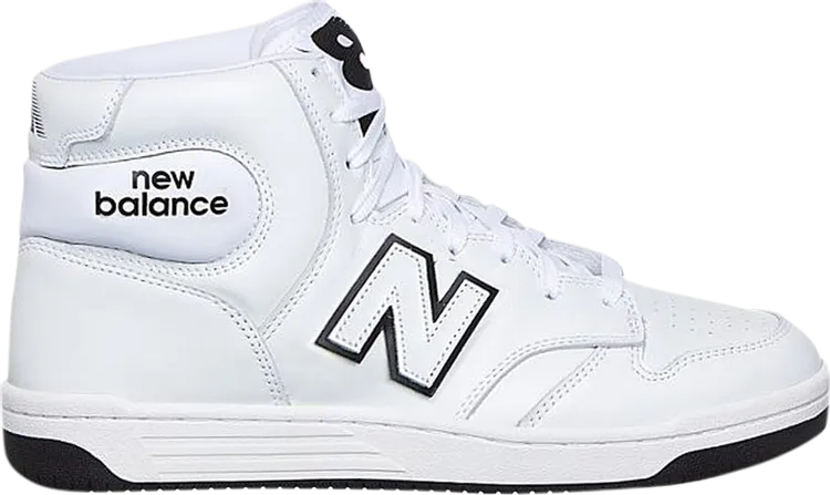 New Balance 480 'White Black' sneakers, white