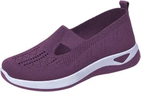 Orthopedic Walking Sneakers for Women Slip On Shoes with Arch Support Comfortable Casual Loafers Plantar Fasciitis Foot Heel Pain Relief Diabetic Feet