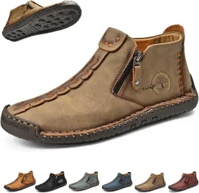 Phanile Men's Outdoor Comfy Arch Support Waterproof Walking Shoes