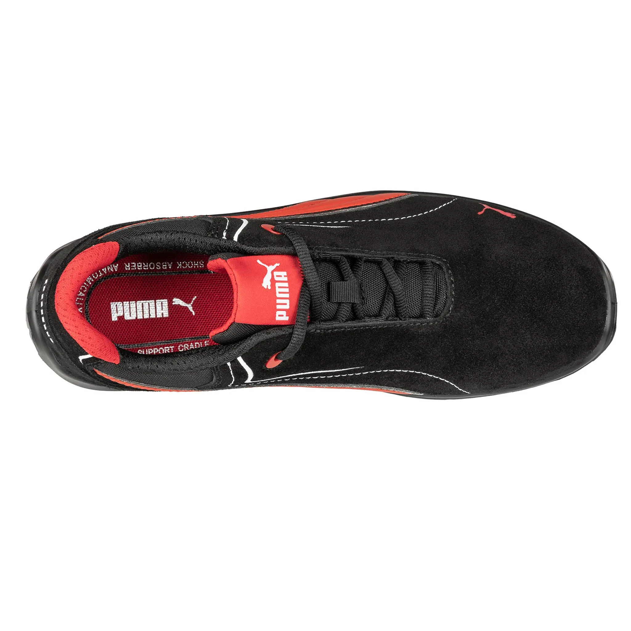 Puma Men's 643445 Touring Black Suede Low ASTM EH Safety Composite Toe Work Shoes