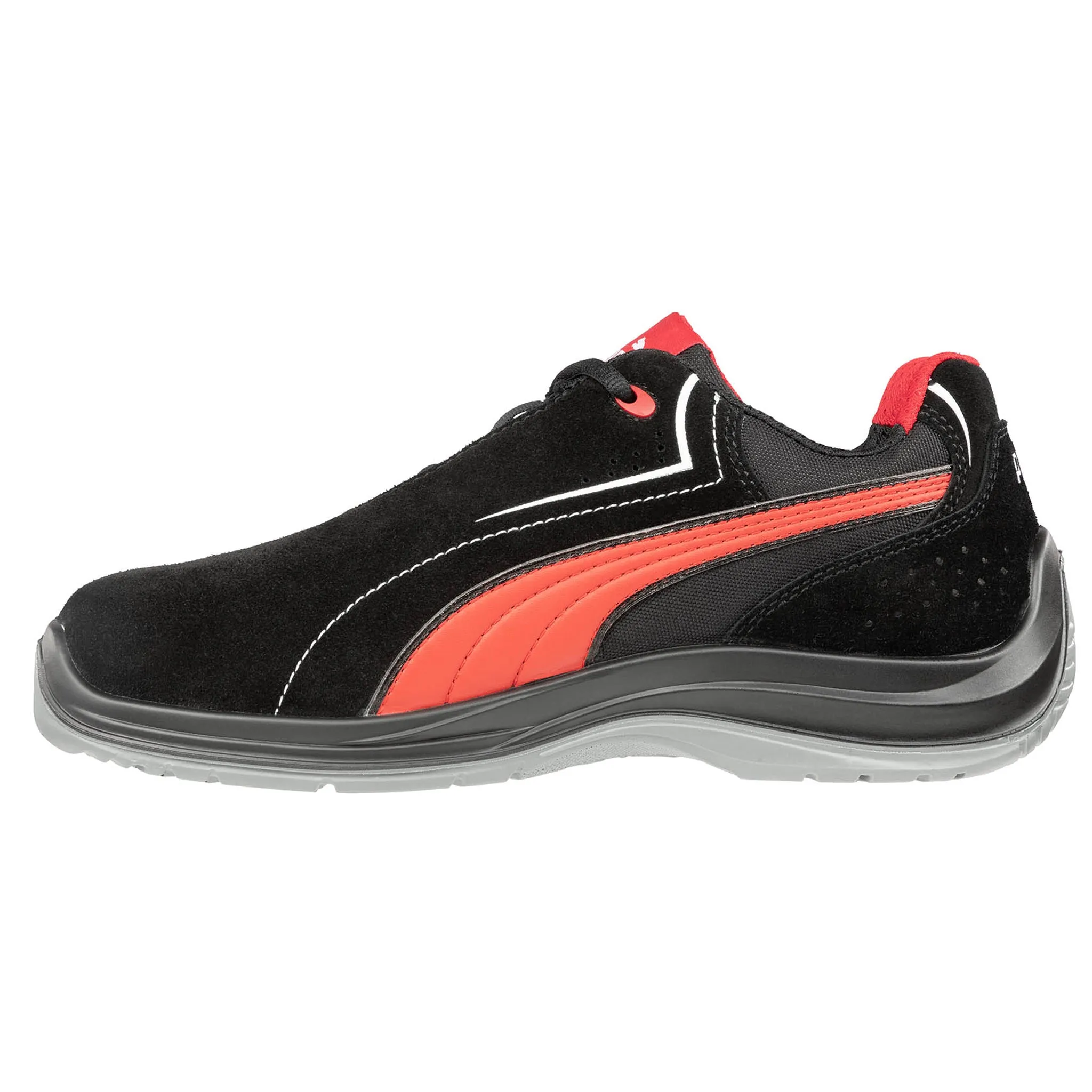 Puma Men's 643445 Touring Black Suede Low ASTM EH Safety Composite Toe Work Shoes