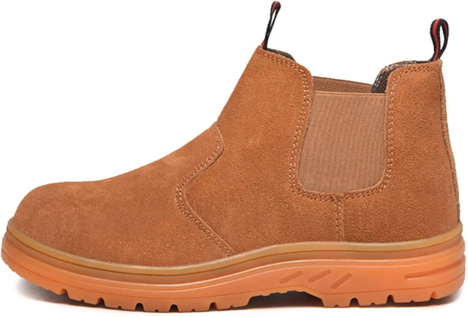 Safety Shoes Men Women Steel Toe Cap Trainers Mens Lightweight Breathable Industrial Safety Work Boots (Color : Yellow, Size : 6 US)