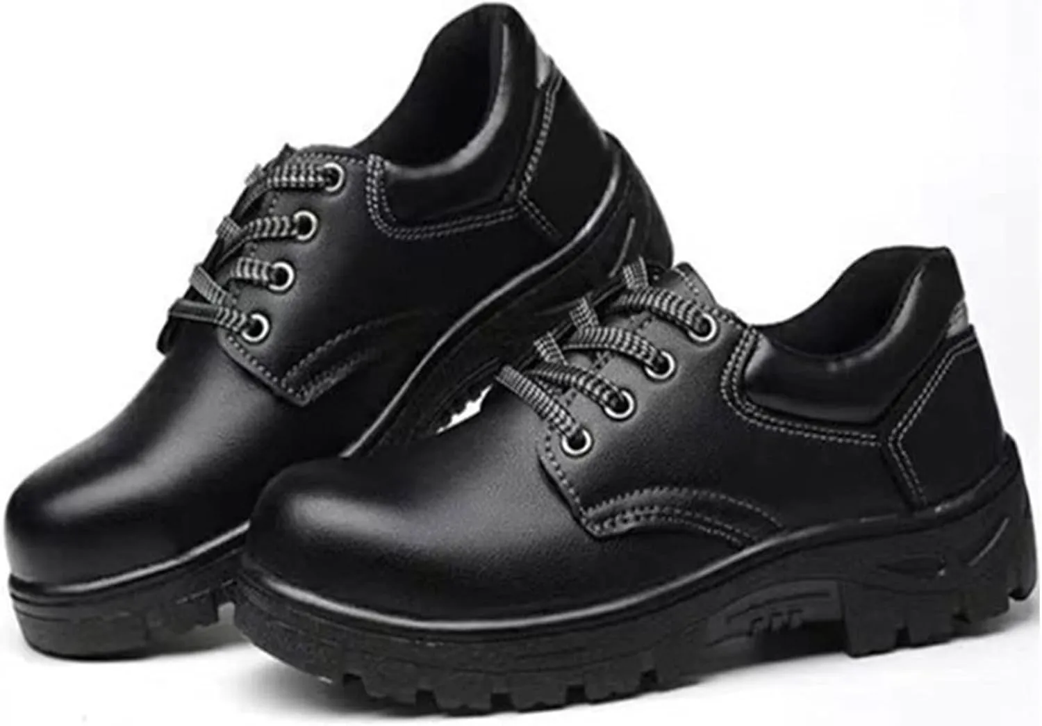 Safety Shoes Men Womens Steel Toe Cap Trainers Mens Womens Lightweight Breathable Safety Industrial Work Sneaker Anti-Smashing Anti-Puncture (Color : Black, Size : 6.5 US)