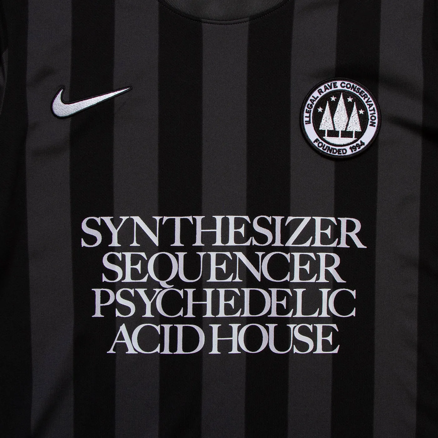 Techno United  FC Striped Division - Jersey - Black Grey