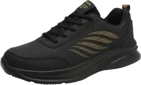 Tennis Shoes for Men Mens White Leather Sneakers Men's Supportive Running Shoes Athletic Sneakers for Men Comfortable Casual Walking Tennis New