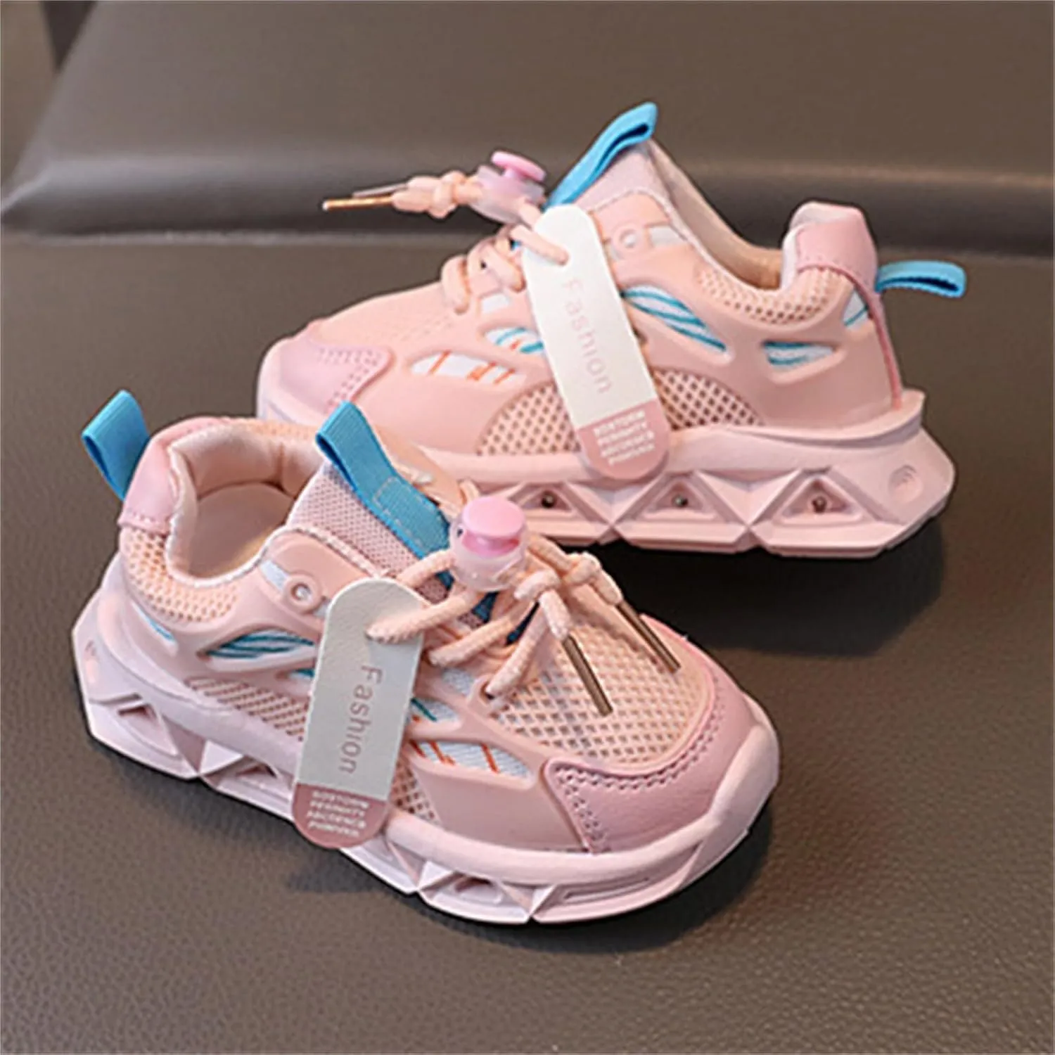 Toddler Glitter Sneaker Memory Foam Light Up First Walking Sport Shoes Baby Boys Mesh Breathable Fashion Non Slip Shoes