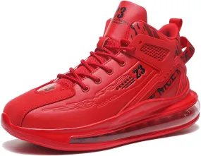 WILTENA Men's Fashion High Top Air Cushion Basketball Shoes Boy's Sports Tennis Running Sneakers Comfy Casual Walking Shoes for Men