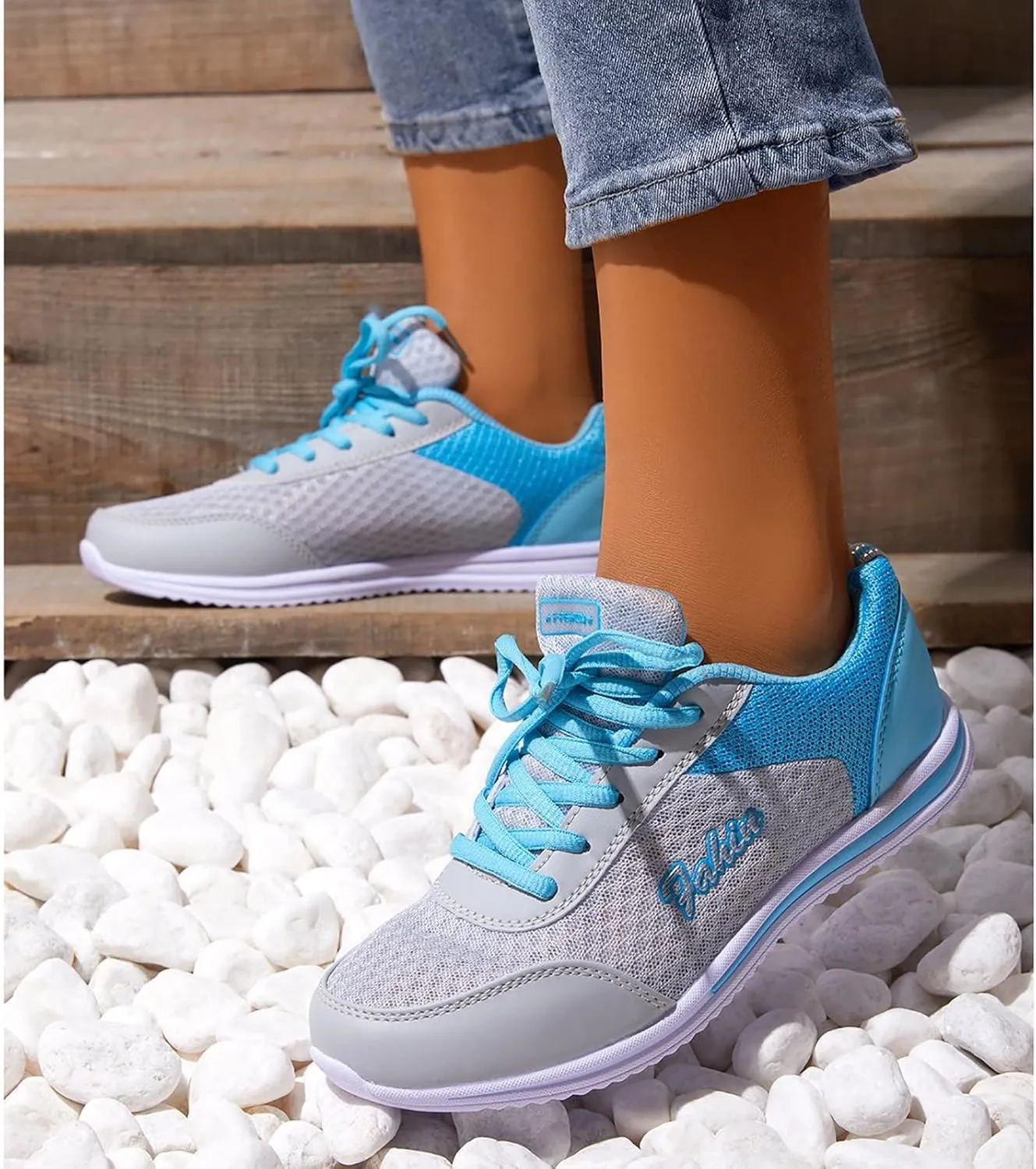 Women's Fashion Sneaker Mesh Slip On Black Non Slip Shoes for Women Comfortable Orange Tennis Shoes for Women Black Loafers Shoes Women Leather Sneakers