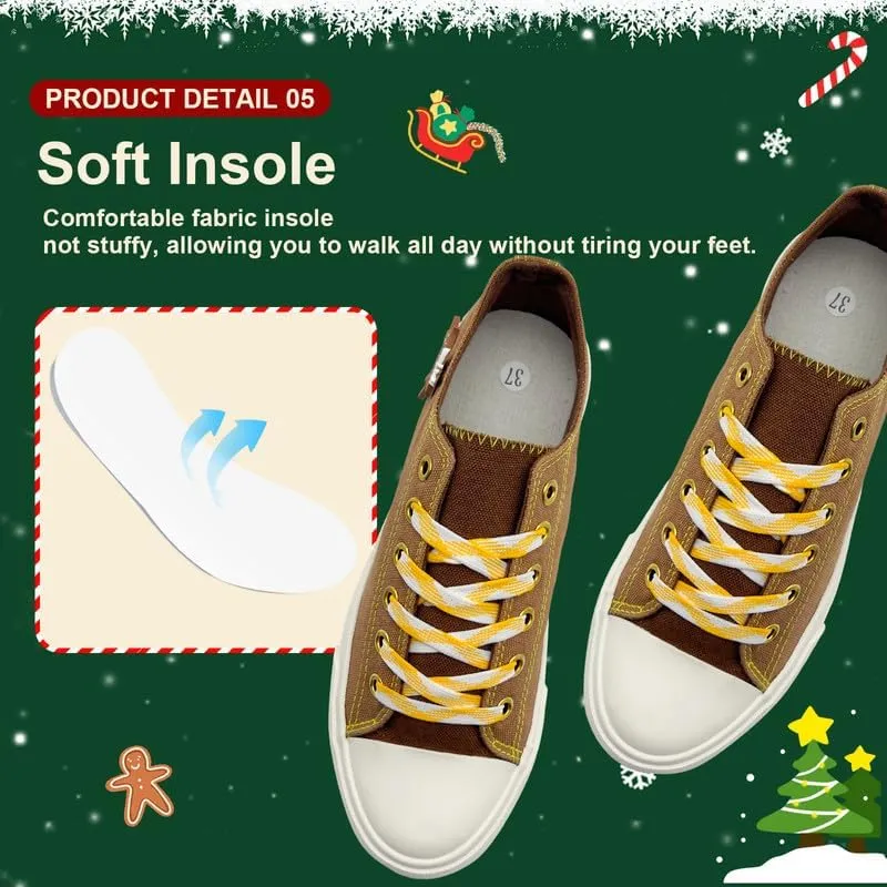 Womens Mens Canvas Sneakers Low Top Shoes for Women Men Classic Lace Up Canvas Sneakers Fashion Walking Running Sneakers Casual Tennis Shoes Lightweight Comfortable